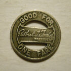 Indianapolis Street Railway  indiana  Transit Token - In460d