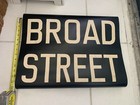 1948 Ny Nyc Bmt Subway Roll Sign Broad Street Financial District Lower Manhattan