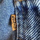 Vintage Levi   s 550 Orange Tab Boys Size 9 Relaxed Fit Jeans Light Wash Usa Style