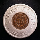 Encased 1901 Indian Cent - Sunfast Hollands  Chicago  Illinois   New York City