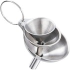 5 Pcs Stainless Steel Kitchen Funnels Set Food Metal Funnels For Filling Small