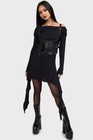 Killstar Corset Black Psycho Moon Underbust