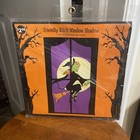 Friendly Witch Window Shade Shadow Scapes Indoor  Outdoor  36x60  - Nip
