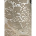 Rare Hermes Dedar Finish Fabric Equestrian Cream Horse Racing Linen Silk