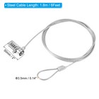 Laptop Cable Lock 6 Ft Security Cable Combination Lock Pc Computer Notebook