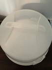 Wilton Cake Carrier Caddy White Base Clear Dome 12    Cake Plate