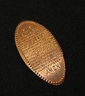 Vintage 1956 Elongated Cent Pressed Smashed Penny Lords Prayer Wheat Religious
