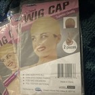 Dream Wig Cap Thin Stocking Fabric Beige Unisex One Size 2 Pieces