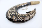 Hawaiian Fish Hook Hand Carved Wood Hanging Decoration -polynesian Tribal Design