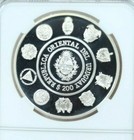 1994 Uruguay Silver 200 Pesos Pampas Deer Ngc Pf 69 Ultra Cameo Rare Top Pop
