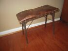 Antique Vintage Wooden Shoe Store Salesman   s Fitting Stool Seat Bench Foot Rest