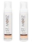 2x St  Moriz Professional Dark Self Tanning Mousse Deep Bronze Glow 200ml Tan