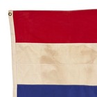 Large Vintage Cotton Striped Square Flag Nautical Maritime Signal Sewn Cloth Art