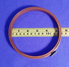 Antique Queen Wooden Embroidery Hoop 5    Tension Wheel Felt Lined - Made In Usa