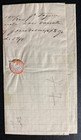 1873 Zacatecas Mexico Letter Sheet Cover  Local Stamp