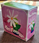 Vintage Daisy Flower Power Fan In Box Never Used Unopened 1960 s Nos