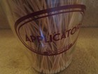 Vintage A s  Aloe Co Applicators Glass Apothecary Medical Supply Jar