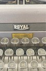 Royal Gray 1940 s Quiet De Luxe Serviced Vintage Portable Typewriter