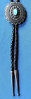 Vintage Southwestern Turquoise Bolo Tie Native American Style Sterling Silver