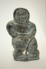 Vintage Inuit Eskimo Hand Carved Inuit Figure  Tribal Carving  Signed