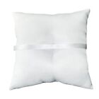 7 8  Satin Double Hearts Decoration Wedding Ring Bearer Pillow    Ivory