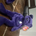 2 Pack  Ty  Beanie Buddy Princess Purple Bear Plush 1997 Beanie Babies Vintage