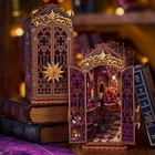 Rolife Magic Fantasy Corner Diy Book Nook 3d Wooden Puzzle Booknook Shelf Insert