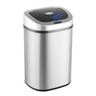 New Nine Stars Automatic Trash Can 21 Gal Stainless Steel Close Lid Garbage Bin