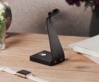 Solid Base Aluminum Desk Stand Dock Station Charger For Apple Iwatch 1-9 Black