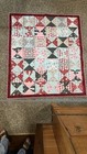 Handmade Cotton Quilted Throw Winter christmas 52    X 59   