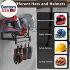 Helmet Rack Wall Mount  Motorcycle Helmet Holder Plate Rack Display Organizer Wi