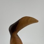 Wooden Toucan Figurine Sculpture  Brown   Tan Carved Wood Bird