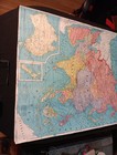 Vintage 1940s George F  Cram School Wall Map     Asia  Australia  Ussr  Canvas 