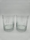 Libbey Glass Audrey Double Old Fashioned Low Ball Glasses Clear Set Of 4