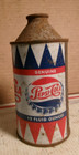 1950 s Vintage Cone Top Pepsi Pop Can Rare Original Barn Fresh Find L  k