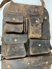 Nice Multi-pockets Real Leather Apron With Adjustable Straps   Brass Hardware