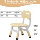 Kids Activity Chair 2 Pack Play Study Desk Playroom 3 Level Adjustable Height