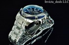 Invicta 50mm Men s Bolt Chronograph Blue Dial Silver Tone Stainless Steel Watch