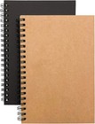 Soft Cover Spiral Notebook Journal 2-pack  Blank Sketch Book Pad  Wirebound M   