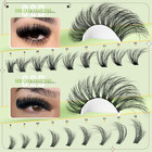 Fluffy Lash Clusters Kit Lash Extension Kit 252pcs Thick Eyelash Extension Kit 8