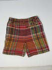 Polo By Ralph Lauren Boys 24m Plaid Cotton Chino Shorts Multicolor