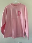 Disney Disneyland Pink Princess Puffy Character Letters Spirit Jersey Sweater Xs