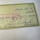 Lou Brock Hof Signed Bank Check Beckett Auth Auto 
