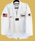 Martial Arts Taekwondo Dobok Top Uniform White Adult Sz 5 Karate Tkd New