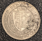 1900 Great Britain Half Crown Silver Coin   high Grade  