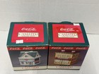 1997 Coca Cola Kitchen Canister Set Of 2 Houses Hardwood   Variety Store Used