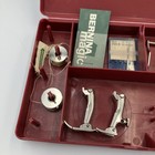 Bernina Sewing Machine Red Box Accessories Case Incomplete   Feet Bobbins Etc