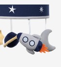 Lambs   Ivy Milky Way Musical Baby Crib Mobile - Blue  Gray  Modern  Celestial