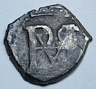 1500 s Philip Ii Potosi Bolivia 1 2 Reales Genuine Spanish Colonial Cob Coin