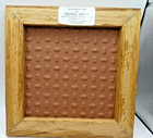 Vtg Siegel Art Framed Tile Pansy Trivet   Jacksom Hole   Wy